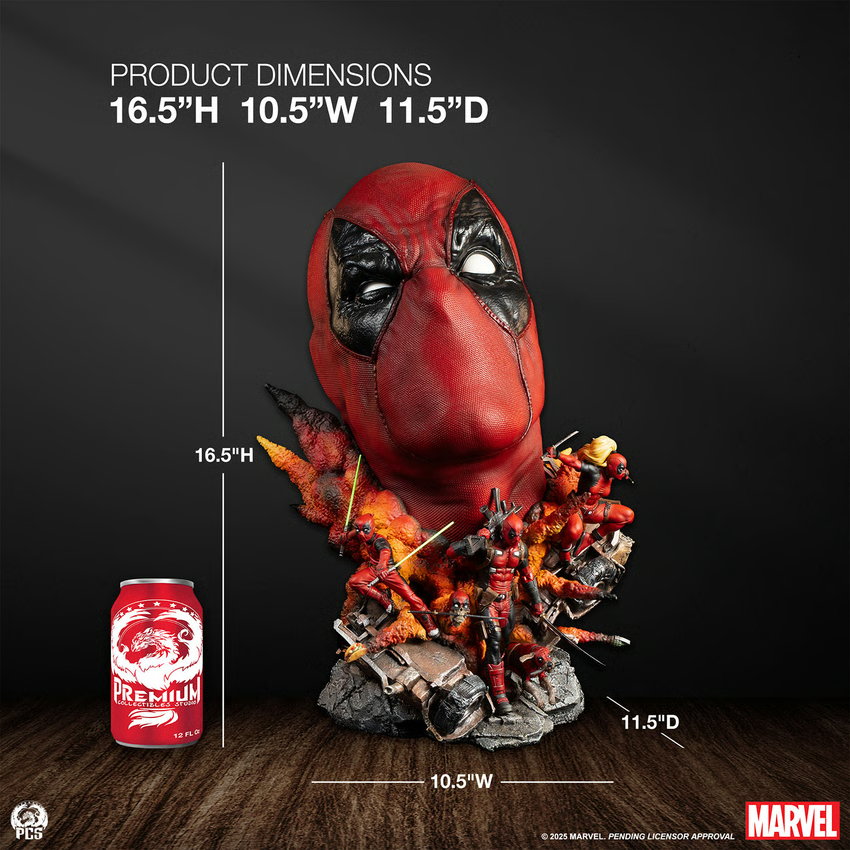 SIDESHOW DEADPOOL FINE ART BUST BY PCS