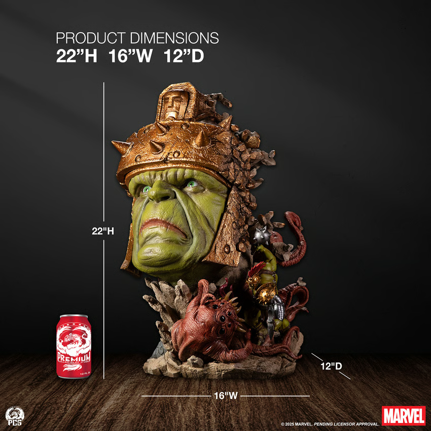 SIDESHOW PLANET HULK BUST BY PCS