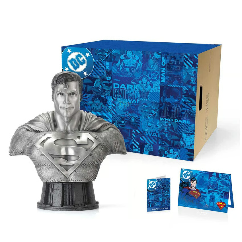 SIDESHOW SUPERMAN BUST BY ROYAL SELANGOR