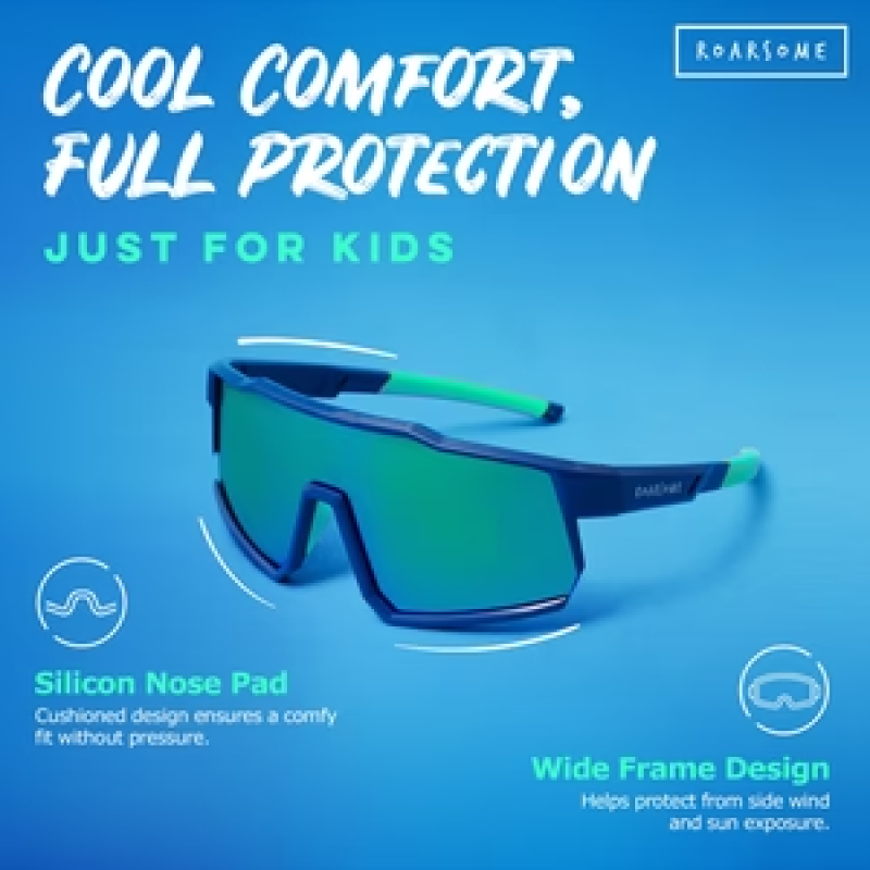 ROARSOME BLUE/GREEN - SUNGLASSES