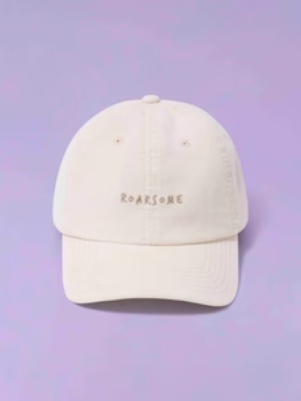 ROARSOME CORDUROY CAP - BEIGE