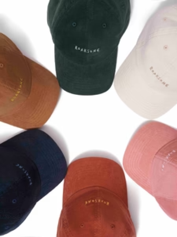 ROARSOME CORDUROY CAP - PINK
