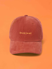 ROARSOME CORDUROY CAP - RUST