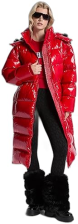 MICHAEL KORS WOMENS LONG HOODED DOWN JACKET WARM WINTER COAT FOR WOMEN