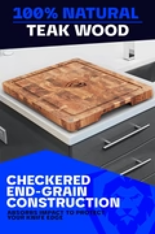 DALSTRONG MEDIUM SIZE END-GRAIN TEAK CUTTING BOARD