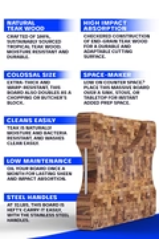 DALSTRONG © LIONSWOOD COLOSSAL TEAK CUTTING BOARD