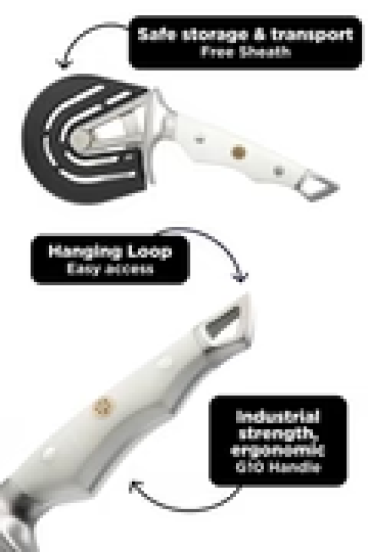 DALSTRONG WHEEL SERIES PIZZA WHEEL & CUTTER WHITE