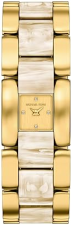 MICHAEL KORS WOMENS DARRINGTON WHITE ACETATE GOLD-TONE STAINLESS STEEL WATCH MK7592