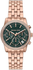 MICHAEL KORS WOMENS BRYANT ROSE GOLD CHRONOGRAPH STAINLESS STEEL WATCH MK7600