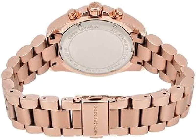MICHAEL KORS BRADSHAW WOMENS STAINLESS STEEL CHRONOGRAPH WATCH WITH STEEL OR LEATHER BAND
