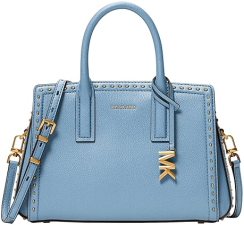 MICHAEL KORS LAILA SMALL SATCHEL FOR WOMEN STYLISH DESIGNER HANDBAG BLUE