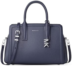 MICHAEL KORS LAILA MEDIUM SATCHEL FOR WOMEN STYLISH DESIGNER HANDBAG BLACK