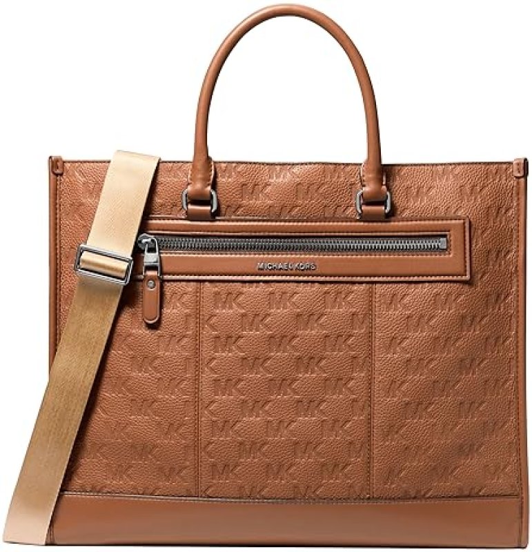 MICHAEL KORS MENS JET SET TOTE BAG WITH DURABLE WEBBING STRAP STYLISH AND FUNCTIONAL