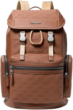 MICHAEL KORS MENS JET SET TRIPLE POCKET MATTE PEBBLE EMBOSSED LEATHER BACKPACK LUGGAGE