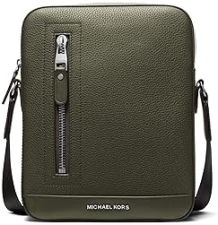 MICHAEL KORS MENS HUDSON VERTICAL ZIP FLIGHT BAG STYLISH DURABLE TRAVEL SHOULDER BAG