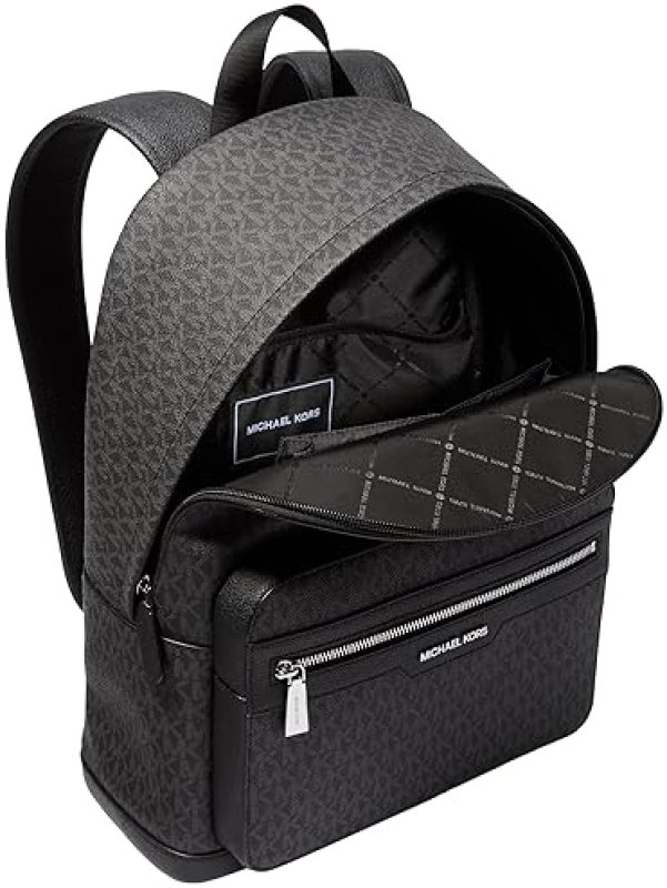 MICHAEL KORS MALONE MENS BLACK BACKPACK STYLISH, DURABLE, ONE SIZE