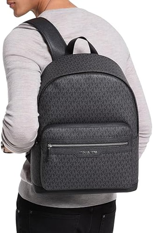MICHAEL KORS MALONE MENS BLACK BACKPACK STYLISH, DURABLE, ONE SIZE