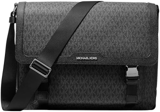 MICHAEL KORS MALONE UNISEX CARGO MESSENGER BAG WITH SIGNATURE LOGO STYLISH DURABLE