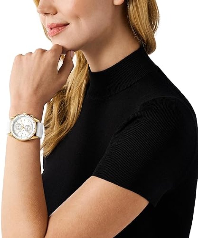 MICHAEL KORS HADYN WOMENS STAINLESS STEEL WATCH WITH COMFORTABLE SILICONE BAND