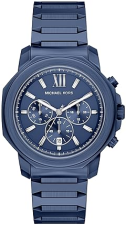 MICHAEL KORS MENS PRESCOTT BLUE CHRONOGRAPH STAINLESS STEEL WATCH MK9251