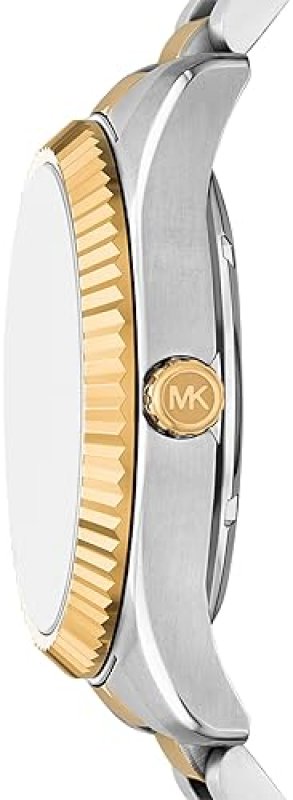 MICHAEL KORS LEXINGTON MENS AUTOMATIC TWO-TONE STAINLESS STEEL WATCH