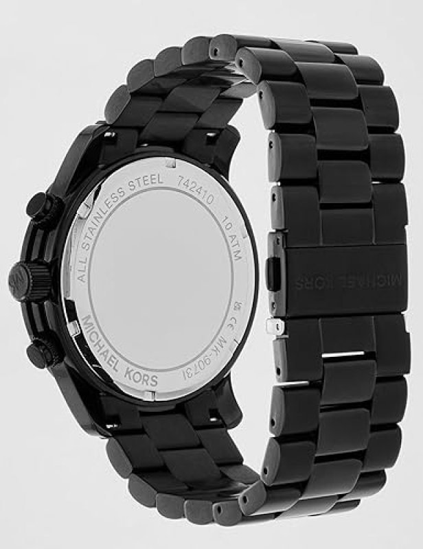 MICHAEL KORS RUNWAY MENS STAINLESS STEEL CHRONOGRAPH WATCH WITH STEEL OR SILICONE BAND