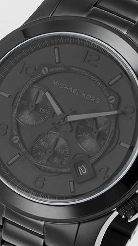 MICHAEL KORS RUNWAY MENS STAINLESS STEEL CHRONOGRAPH WATCH WITH STEEL OR SILICONE BAND