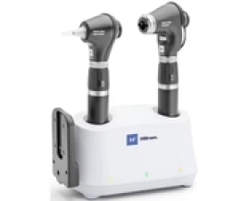 TIGERMEDICAL 3.5V DIAGNOSTIC DESK SET W/ CHARGER. OTOSCOPE & OPHTHALMOSCOPE