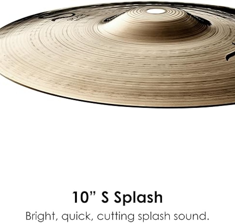 ZILDJIAN 10 INCH S SERIES SPLASH CYMBAL BRIGHT, CRISP SOUND FOR DRUMMERS