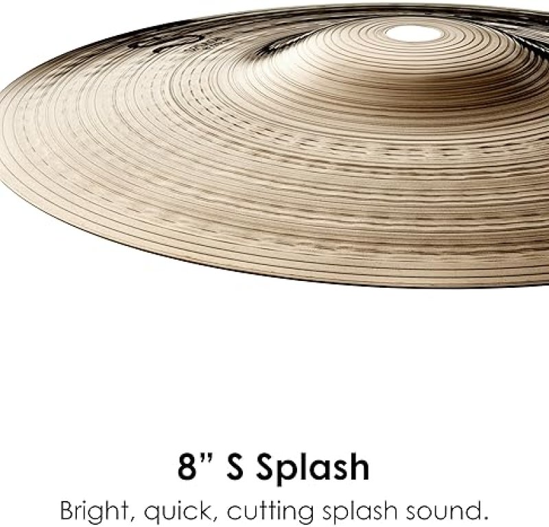ZILDJIAN 8-INCH S SERIES SPLASH CYMBAL PROFESSIONAL PERCUSSION INSTRUMENT