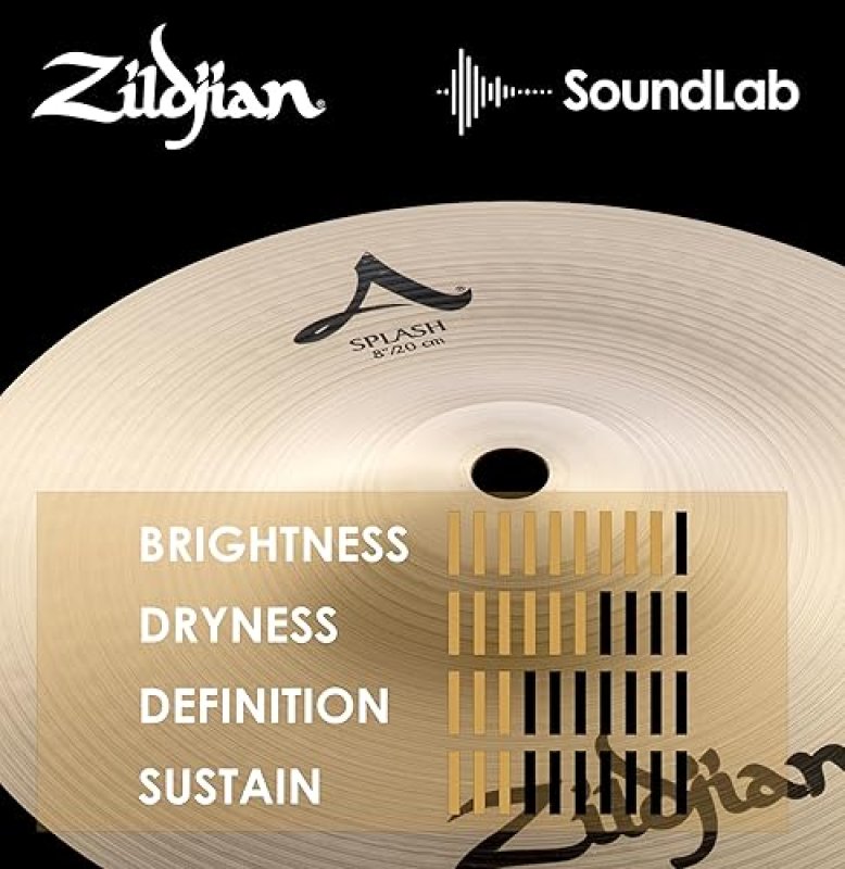ZILDJIAN A SERIES 8 INCH SPLASH CYMBAL HIGH-QUALITY DRUM CYMBAL FOR DRUMMERS