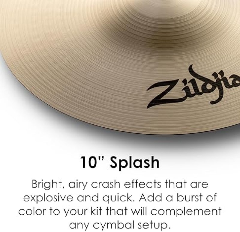 ZILDJIAN A SERIES 10 INCH SPLASH CYMBAL PROFESSIONAL DRUM CYMBAL FOR DRUMMERS