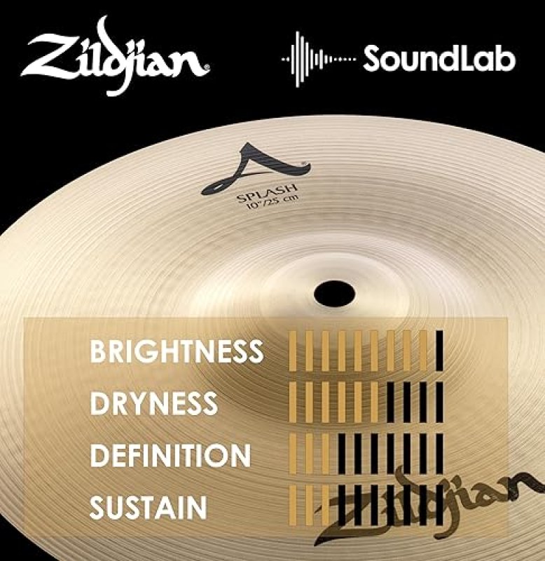 ZILDJIAN A SERIES 10 INCH SPLASH CYMBAL PROFESSIONAL DRUM CYMBAL FOR DRUMMERS