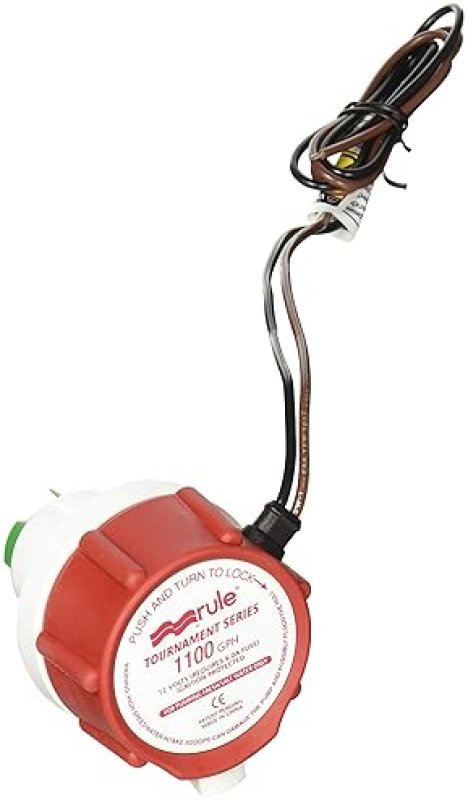 RULE TOURNAMENT SERIES LIVEWELL PUMP REPLACEMENT MOTOR FOR MARINE USE