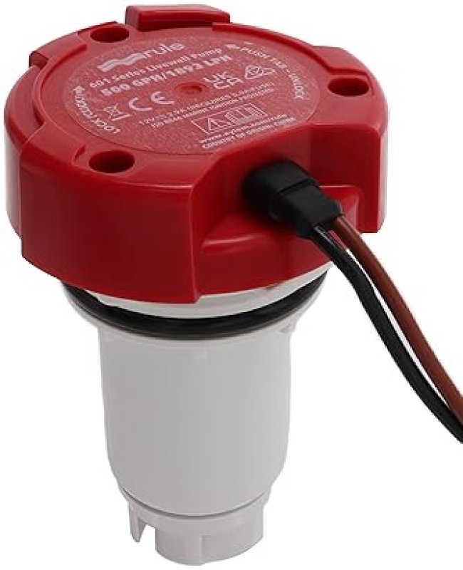 RULE 65DR LIVEWELL PUMP REPLACEMENT MOTOR CARTRIDGE 500 GPH 12V DURABLE MARINE PART