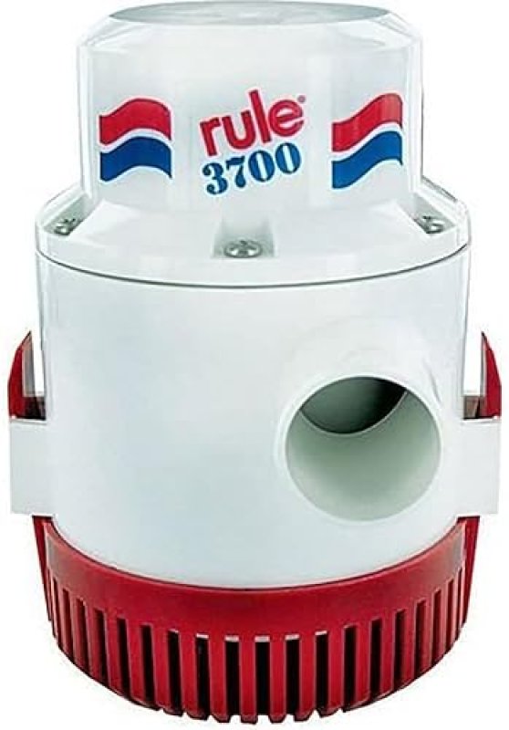 RULE INDUSTRIES 3700 SERIES 14A 12V DC MARINE BILGE PUMP