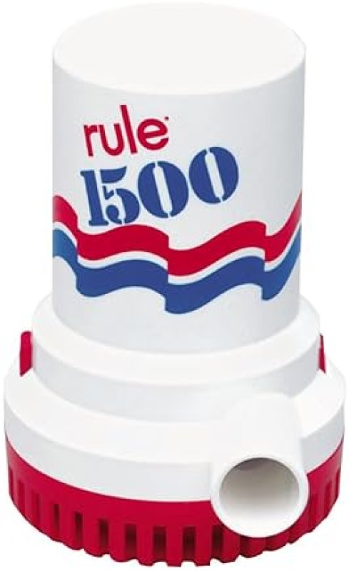 RULE 02 MARINE BILGE PUMP 1500 GPH 12V NON-AUTOMATIC HIGH-PERFORMANCE BOAT PUMP