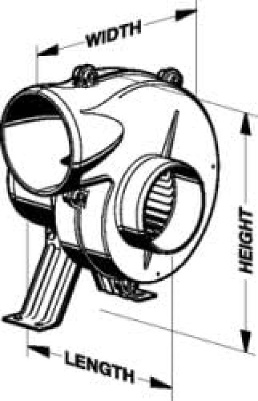 RULE JABSCO 36740 FLEXMOUNT 3-INCH MARINE BLOWER 150 CFM FOR BOAT VENTILATION
