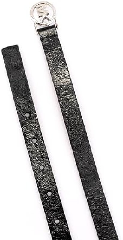 MICHAEL KORS WOMENS 0.75 INCH LOGO SKINNY BELT STYLISH EVERYDAY FASHION ACCESSORY
