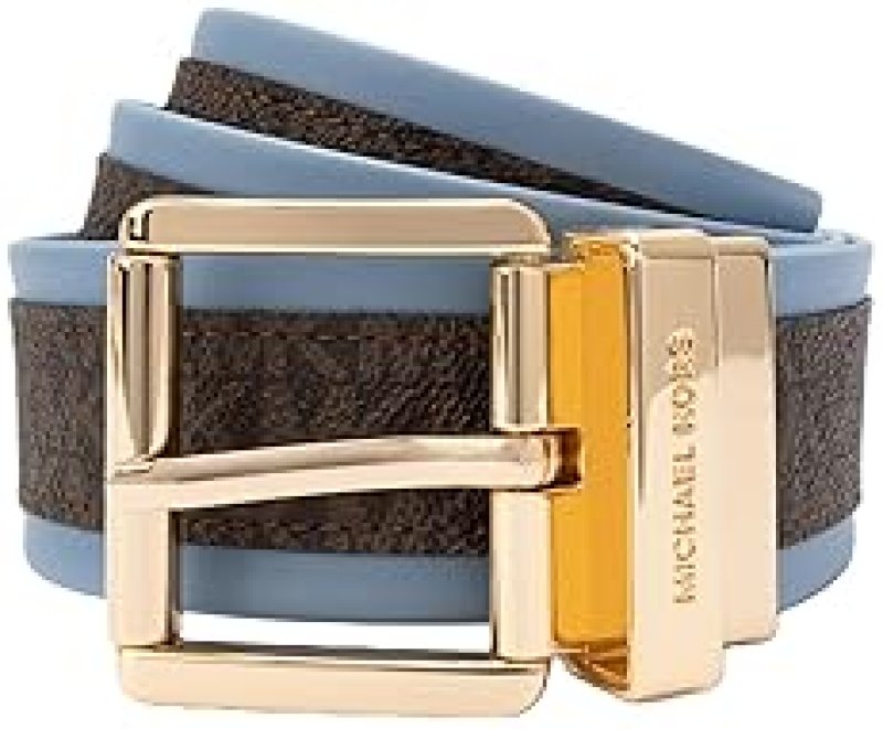 MICHAEL KORS WOMENS 1.5 REVERSIBLE LOGO BELT ADJUSTABLE STYLISH EVERYDAY ACCESSORY