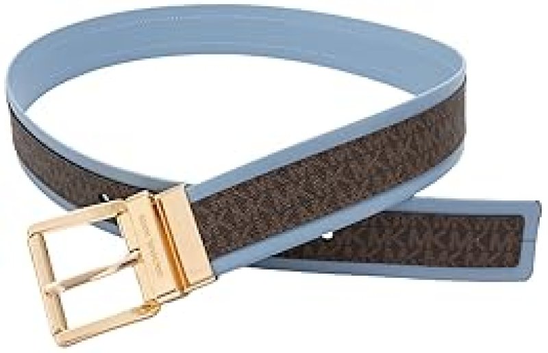 MICHAEL KORS WOMENS 1.5 REVERSIBLE LOGO BELT ADJUSTABLE STYLISH EVERYDAY ACCESSORY