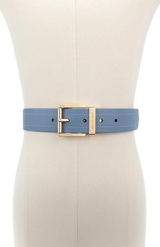 MICHAEL KORS WOMENS 1.5 REVERSIBLE LOGO BELT ADJUSTABLE STYLISH EVERYDAY ACCESSORY