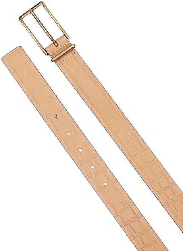 MICHAEL KORS WOMENS 1.2 INCH LEATHER BELT - ADJUSTABLE STYLISH EVERYDAY ACCESSORY