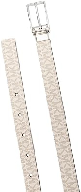 MICHAEL KORS WOMENS .78 INCH REVERSIBLE LOGO BELT ADJUSTABLE STYLISH EVERYDAY ACCESSORY