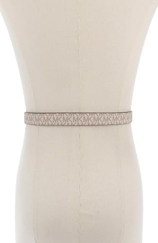 MICHAEL KORS WOMENS .78 INCH REVERSIBLE LOGO BELT ADJUSTABLE STYLISH EVERYDAY ACCESSORY
