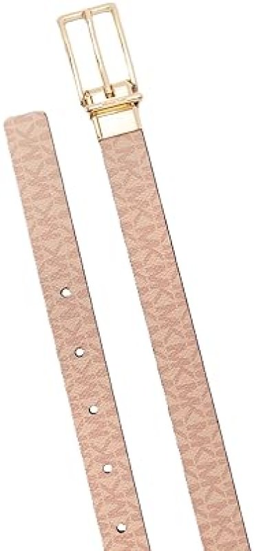 MICHAEL KORS WOMENS 0.78 INCH REVERSIBLE LOGO BELT ADJUSTABLE STYLISH EVERYDAY ACCESSORY