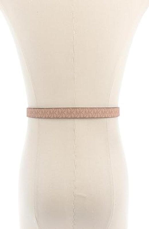 MICHAEL KORS WOMENS 0.78 INCH REVERSIBLE LOGO BELT ADJUSTABLE STYLISH EVERYDAY ACCESSORY