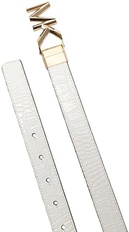 MICHAEL KORS WOMENS 1.1 INCH REVERSIBLE ADJUSTABLE BELT STYLISH EVERYDAY ACCESSORY