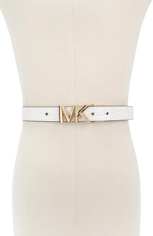MICHAEL KORS WOMENS 1.1 INCH REVERSIBLE ADJUSTABLE BELT STYLISH EVERYDAY ACCESSORY