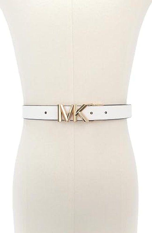 MICHAEL KORS WOMENS 1.1 INCH REVERSIBLE ADJUSTABLE BELT STYLISH EVERYDAY ACCESSORY